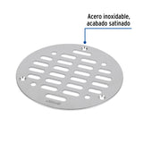 Rejilla de Acero Inoxidable 5', Cierre con Tornillos, Foset