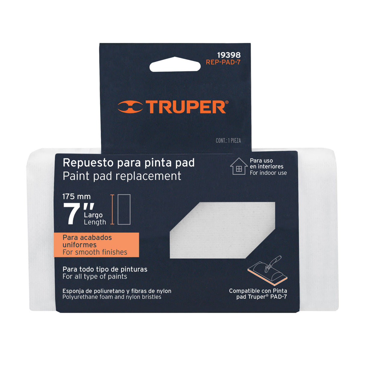 Repuesto para Pinta Pad, 7', Truper
