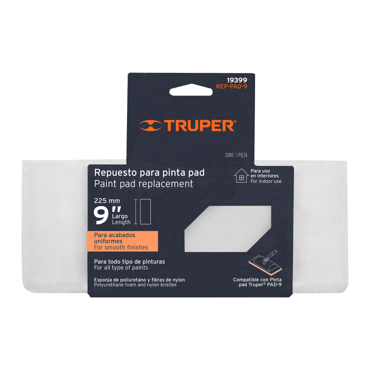 Repuesto para Pinta Pad, 9', Truper