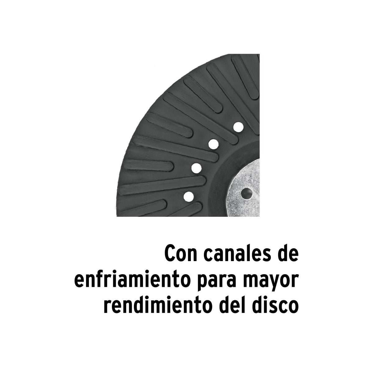 Respaldo para Discos de Lija 7', Eje 5/8, Truper