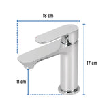 Monomando Corto para Lavabo, Cromo, Foset Riviera