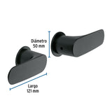 Juego Manerales Palanca para Regadera, Negro, Foset Riviera
