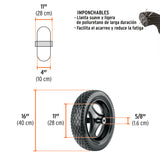 Llanta Completa Imponchable 16', Incluye Eje y Baleros