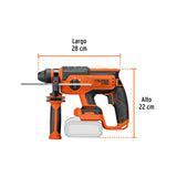 Rotomartillo SDS Plus 20 V, 2 J, sin Accesorios, Truper Pro