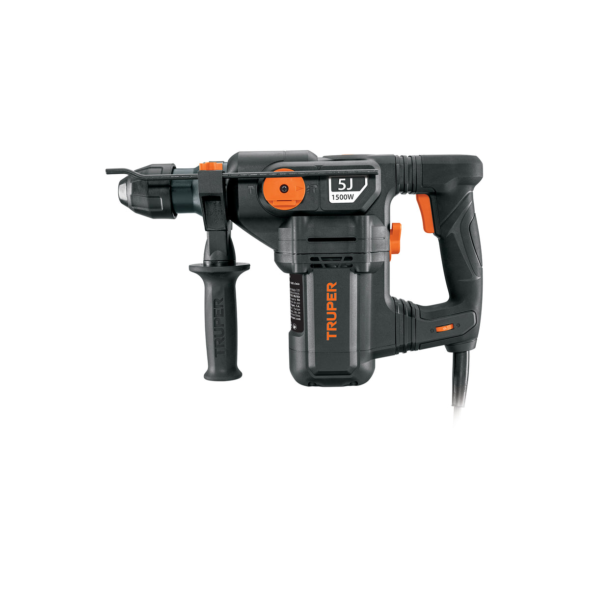 Rotomartillo SDS Plus 5 Joules, 1500 W, Truper Industrial