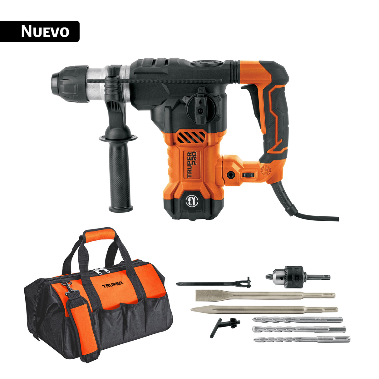 Rotomartillo SDS Plus 6 Joules, 1500 W, Truper Pro