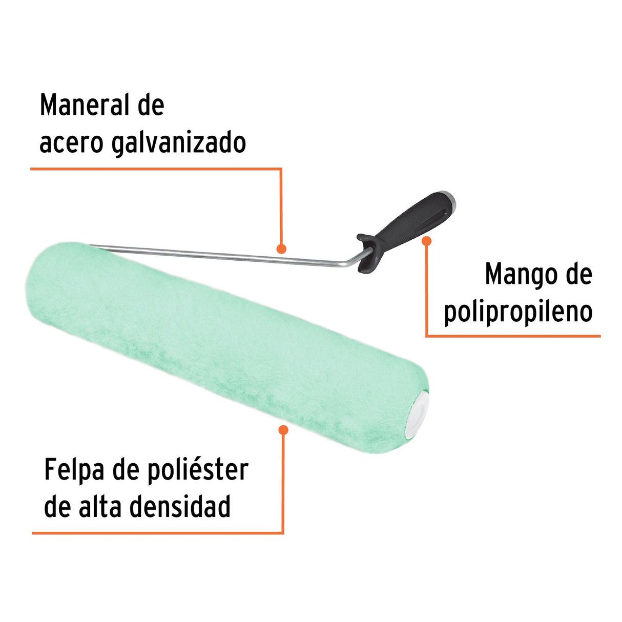 Rodillo para Pintar 12 X 5/8', Superficies Poco Rugosas