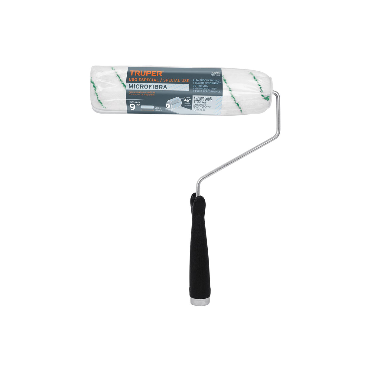 Rodillo para Pintar 9' X 3/8' Microfibra, Sup. Poco Rugosas