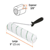 Rodillo para Pintar 9' X 3/8' Microfibra, Sup. Poco Rugosas