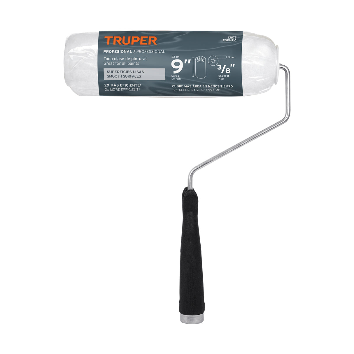 Rodillo para Pintar 9' X 3/8' Superficies Lisas, Truper