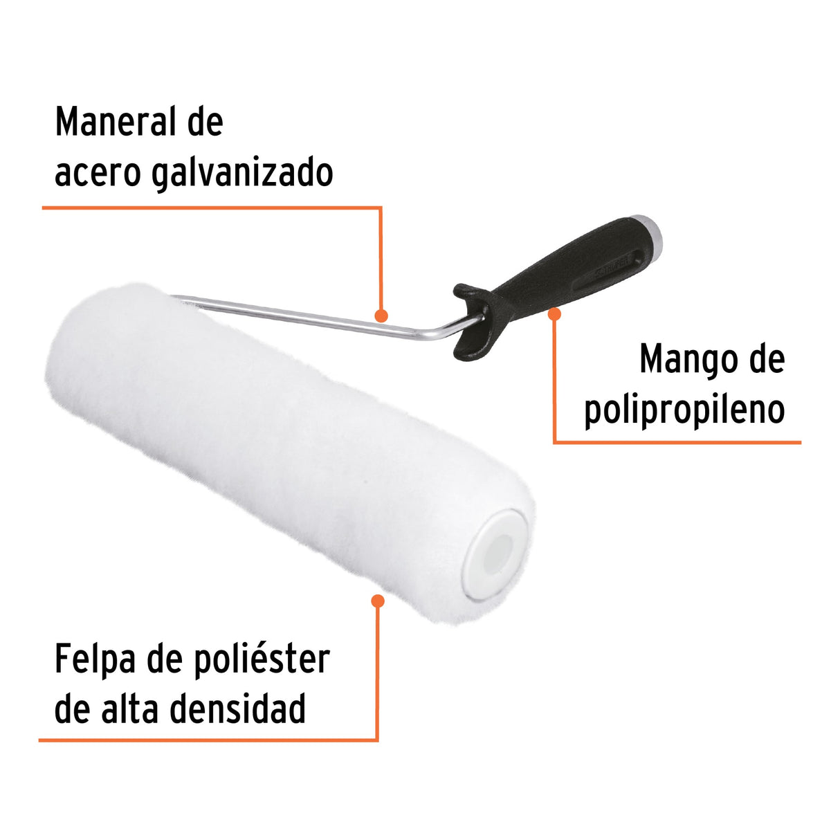 Rodillo para Pintar 9' X 3/8' Superficies Lisas, Truper