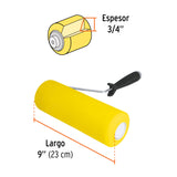 Rodillo para Pintar 9'X 3/4' de Esponja, Superficies Rugosas