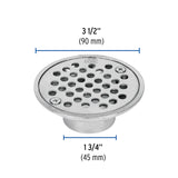 Resumidero de Zinc, Redondo, Modelo 'a', 3-1/2', Basic