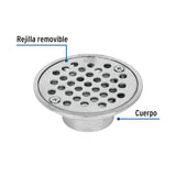 Resumidero de Zinc, Redondo, Modelo 'a', 3-1/2', Basic
