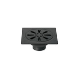 Resumidero Cuadrado 4' X 4', Acero Inoxidable, Negro, Gota