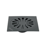 Resumidero Cuadrado 6' X 6', Acero Inoxidable, Negro, Gota