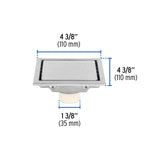 Resumidero Reversible de 4', Anti Olores, Acero Inox, Aqua
