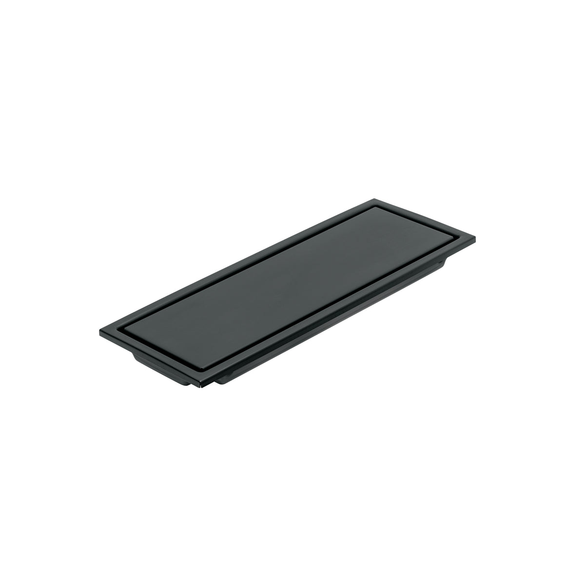 Resumidero Rectangular 30X11 cm Reversible, Negro, Foset Aqua