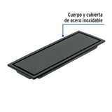 Resumidero Rectangular 30X11 cm Reversible, Negro, Foset Aqua