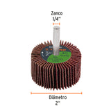 Rueda Flap de 2', Grano 40, Truper