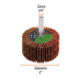 Rueda Flap de 2', Grano 80, Truper