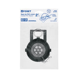 Sapo 2' para Wc, PVC, Trasparente, Cadena Inox, Foset