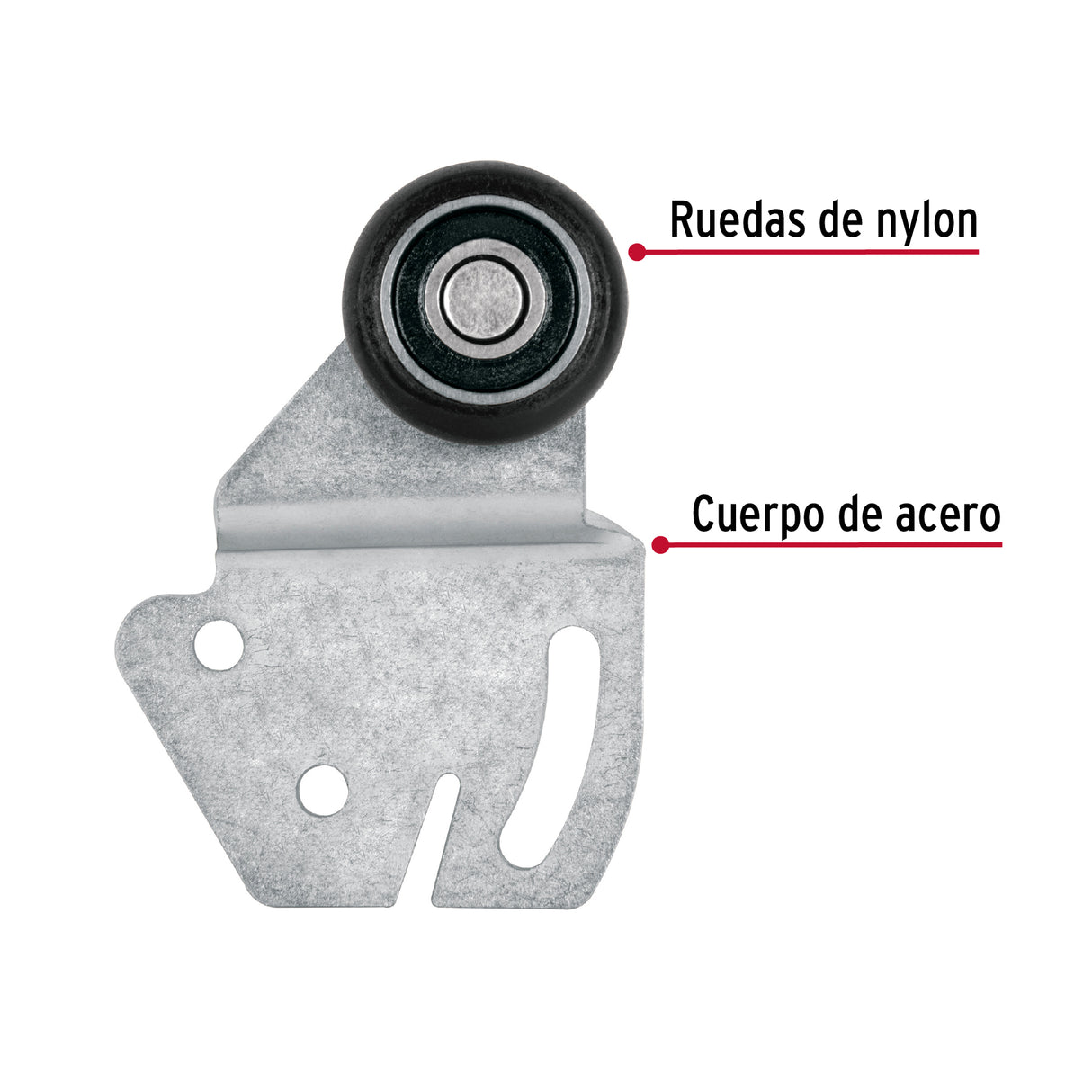 Sistema Corredizo para Riel Superior de Clóset, Hermex