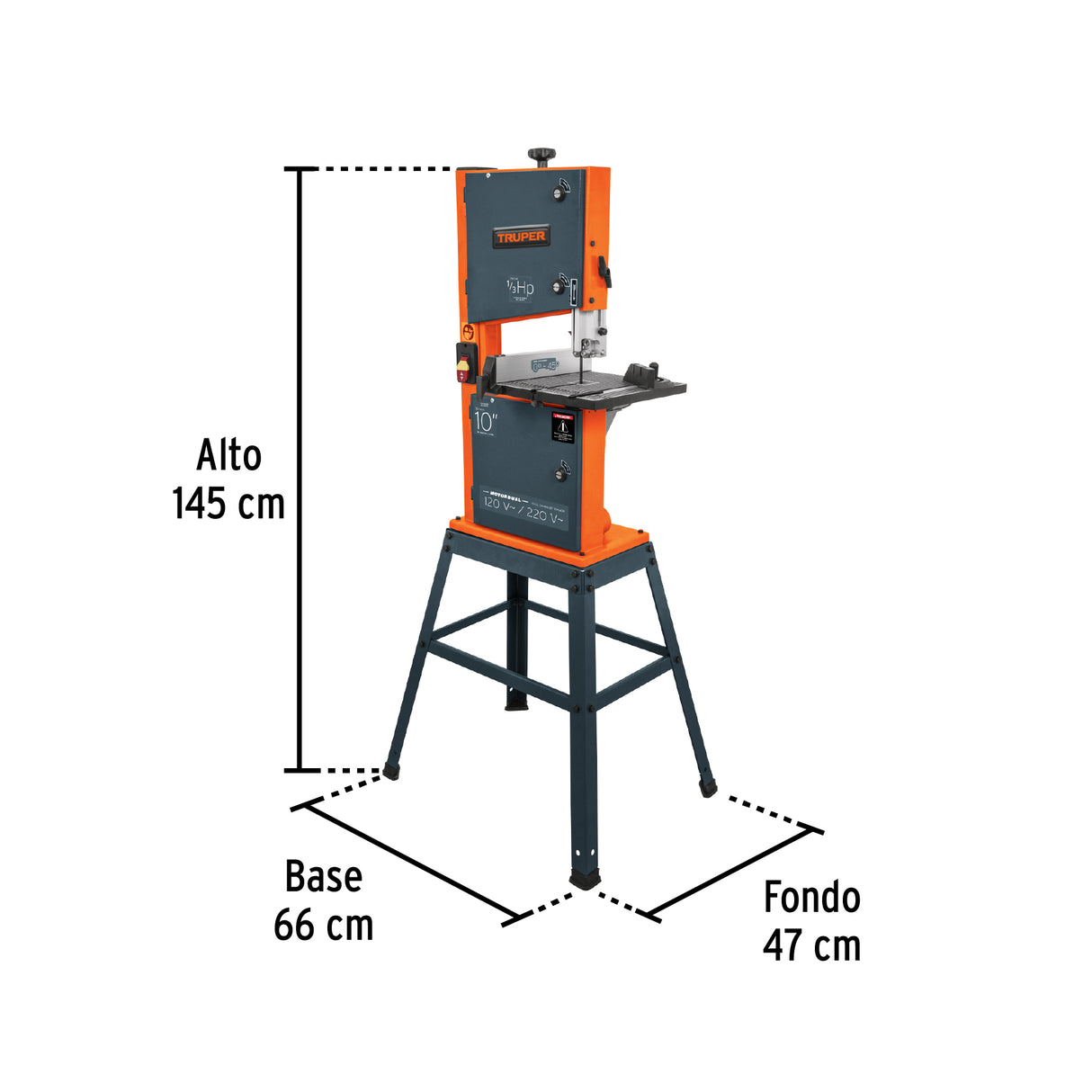 Sierra Cinta 10', 1/3 HP (250 W), Truper