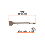 Cincel Plano Grueso SDS Plus 1-1/2' X 10', Truper