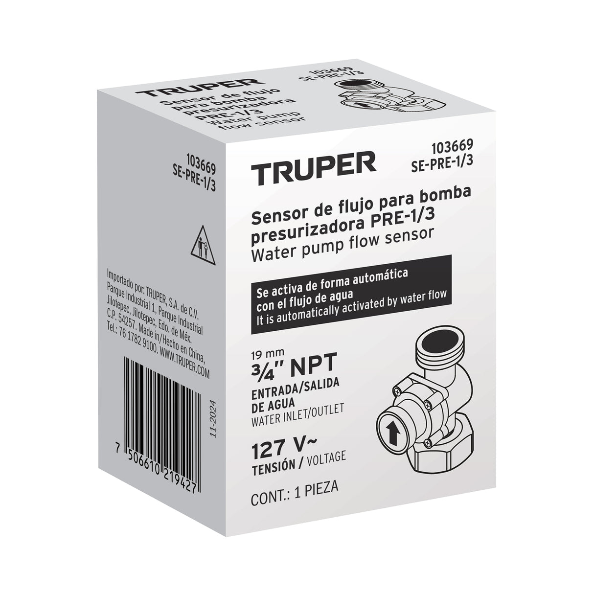 Sensor de Flujo, Repuesto para Bomba Presurizadora PRE-1/3