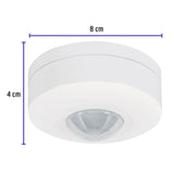Sensor de Movimiento para Techo, Alcance 6 m, Volteck