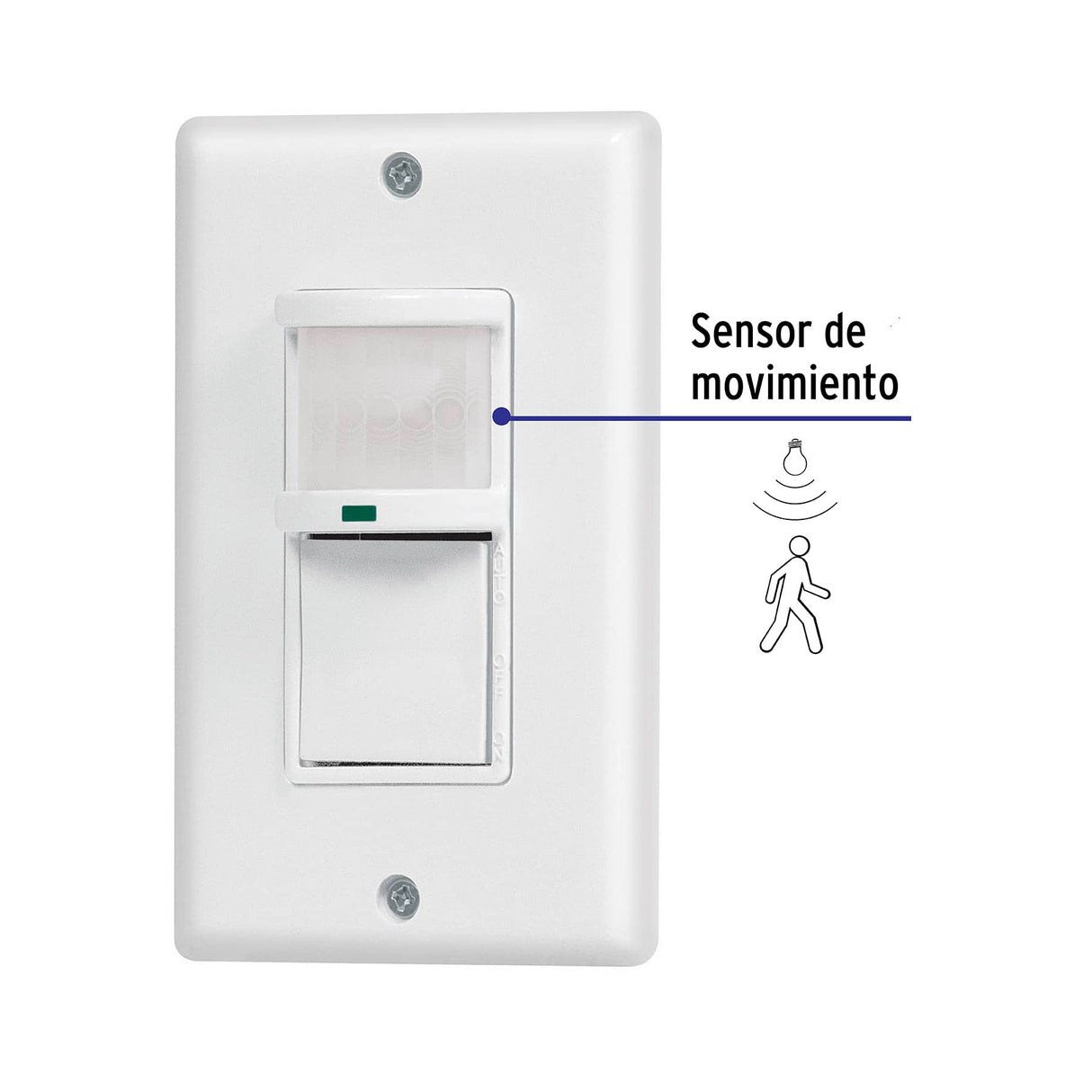 Sensor de Movimiento con Interruptor de Pared, Volteck