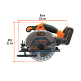 Sierra Circular 6-1/2', 20 V, 1 Batería 4 Ah, Truper Pro