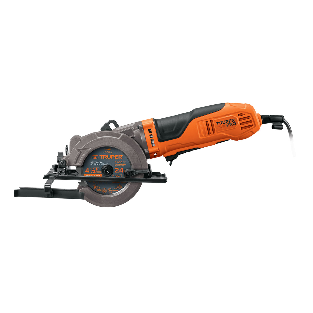 Sierra Circular Compacta 4-1/2', 750 W, Truper Pro