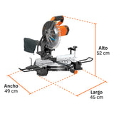 Sierra de Inglete 10', 1900 W Compuesta, Truper