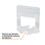 Bolsa con 100 Anclas de 2 mm, para Nivelación de Azulejos