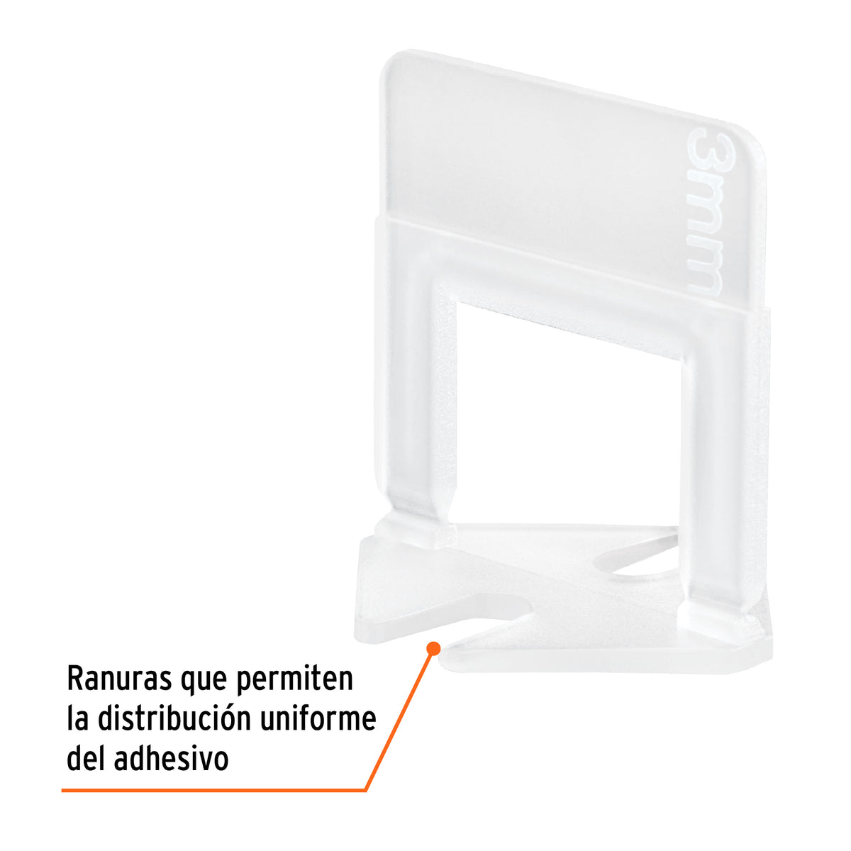 Bolsa con 100 Anclas de 3 mm, para Nivelación de Azulejos