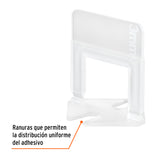 Bolsa con 100 Anclas de 3 mm, para Nivelación de Azulejos