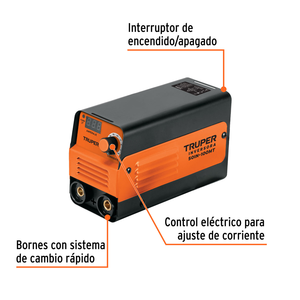 Mini Soldadora Inversora 100 a, 127 V, Truper
