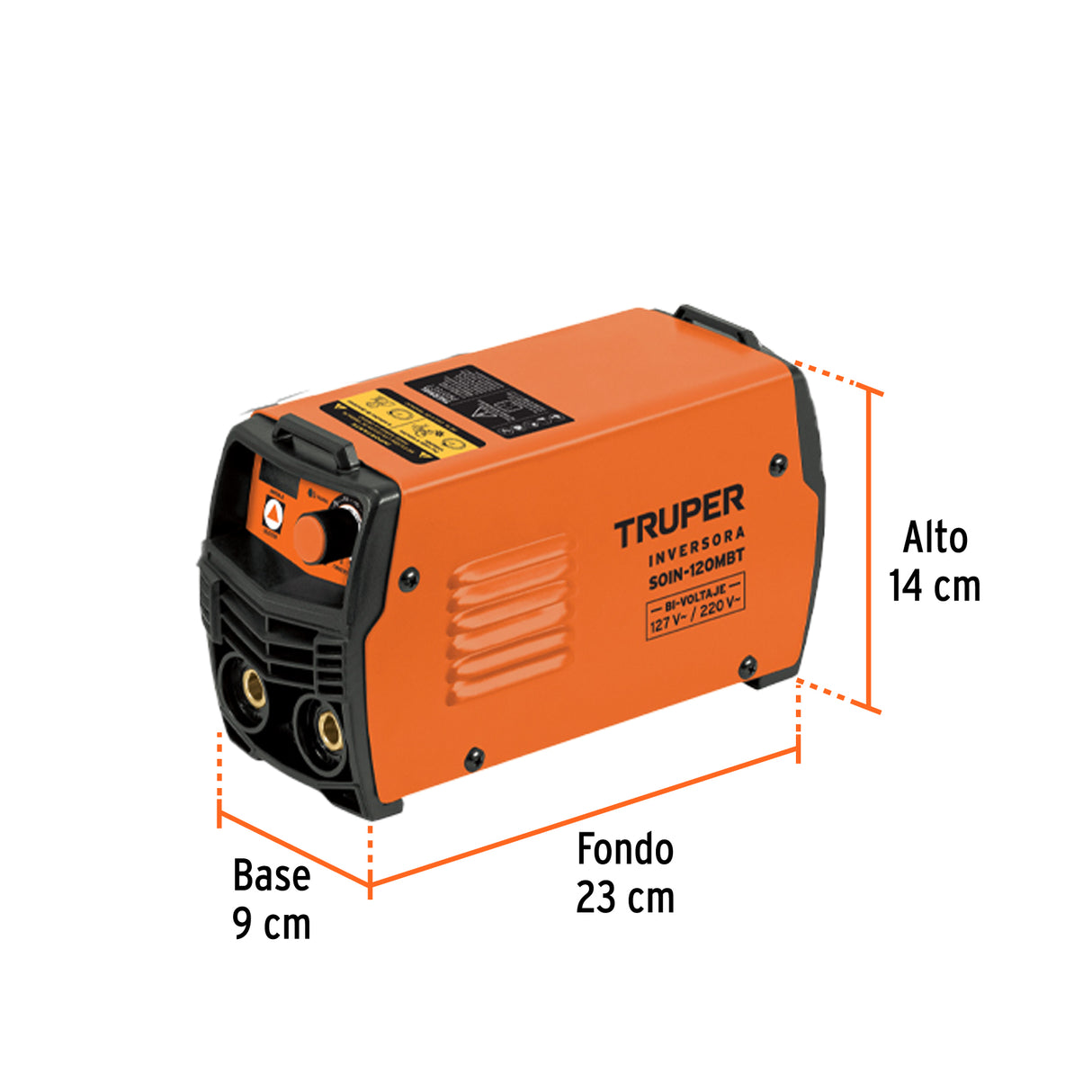 Mini Soldadora Inversora, 130 a, Bi-voltaje 127/220 V, Truper