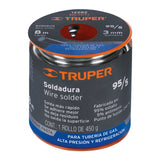 Soldadura 95/5 para Tubería de Gas, 450 g, Truper Soldaklin