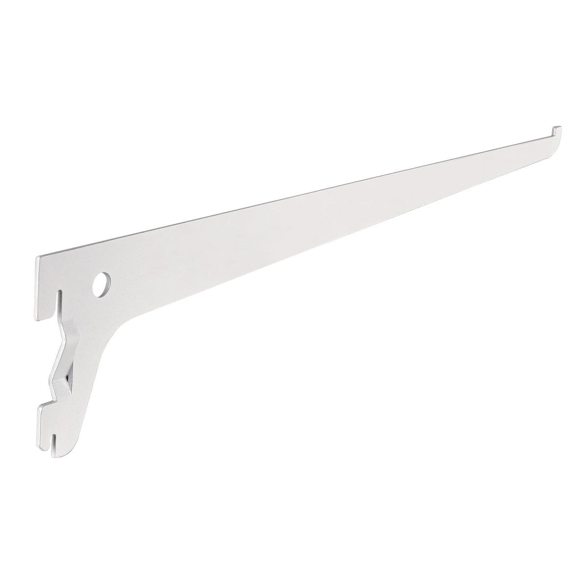 Ménsula Plana Blanca para Cremallera Sencilla, 30 cm, Fiero