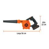 Sopladora para Taller, 20 V, 1 Batería 2 Ah, Truper Pro