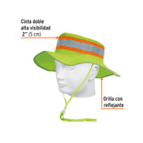 Sombrero Verde Alta Visibilidad con Reflejante, Truper