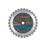 Disco Sierra 7- 1/4' para Madera, 30 Dientes Centro 5/8'