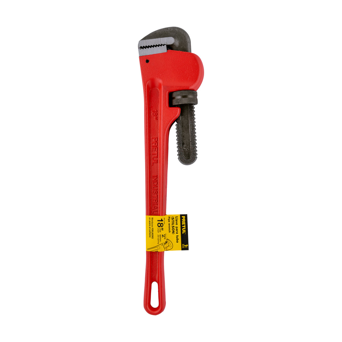 Llave Stilson 18' Cuerpo de Hierro Maleable, Pretul