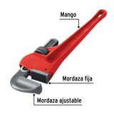 Llave Stilson 18' Cuerpo de Hierro Maleable, Pretul