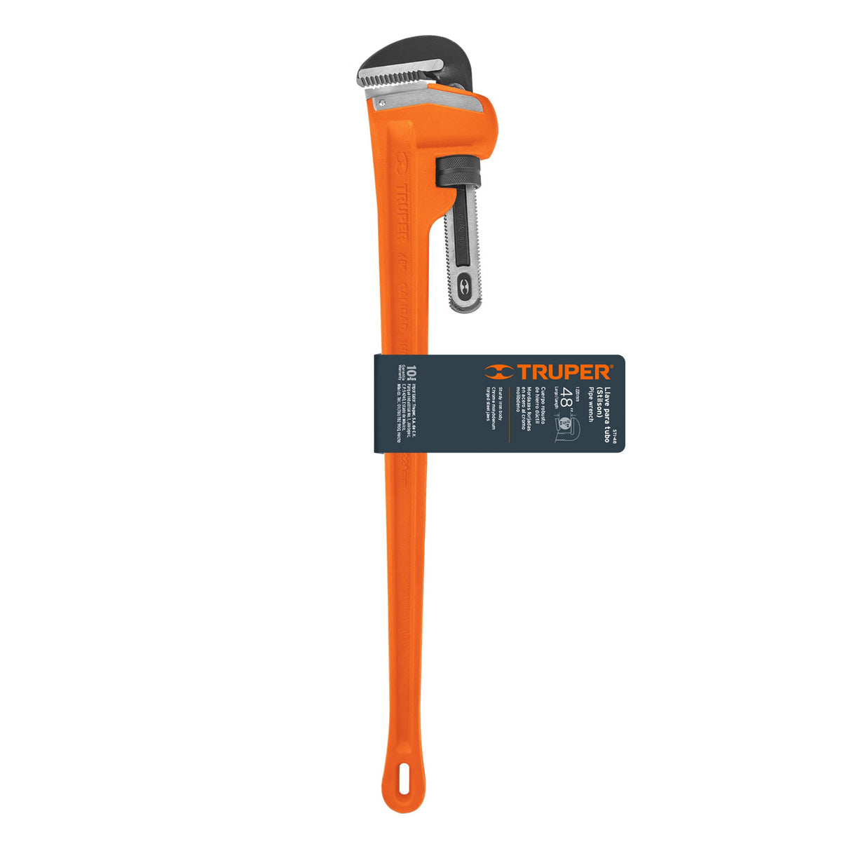 Llave Stilson 48' Cuerpo Robusto de Hierro Dúctil, Truper