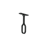 Soporte Negro para Tubo Ovalado de Closet, Hermex