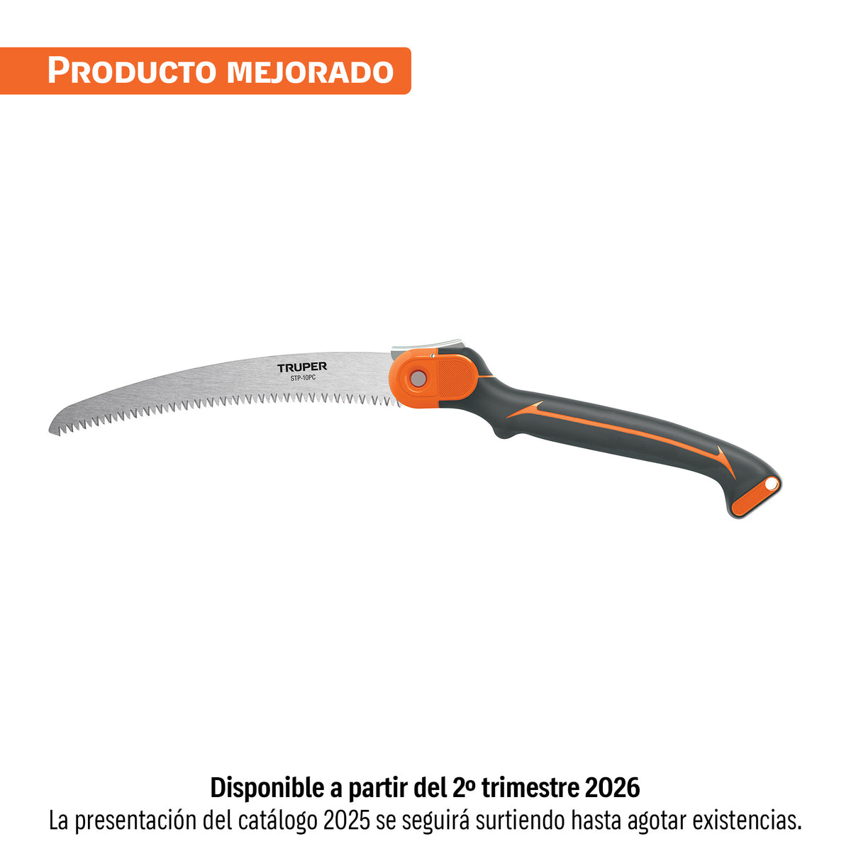 Serrucho Plegable 10' Hoja Curva 5 Dpp Mango Plástico, Truper